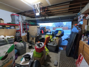 Going further into the garage, such a disaster